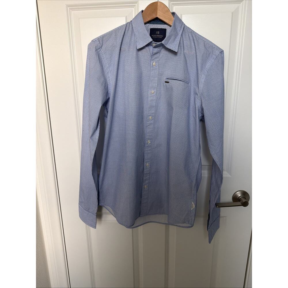 Scotch & Soda Amsterdam Couture Shirt Mens M NWT Button Down Blue